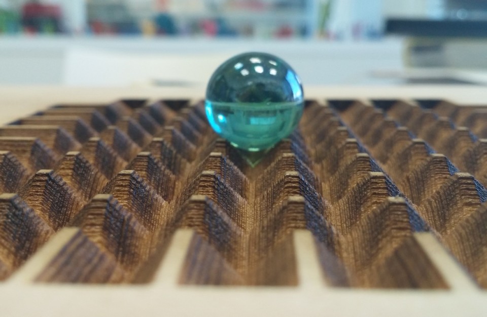 three-dimensional laser deep engraving in solid wood